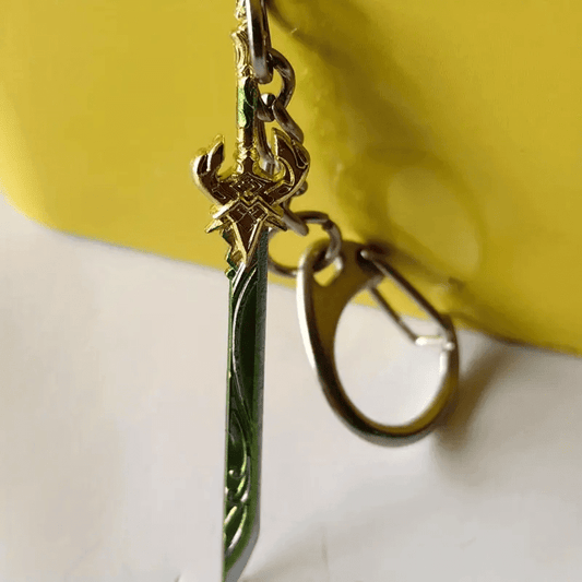 THE MEN THING KeyChains GLADIUS - Genshin Impact Anime Keychain | Game Xiao Cosplay Alloy Weapon Keychain for Men & Boy
