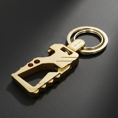 THE MEN THING KeyChains HEXAGRIP - GODLEN - Stainless Steel Keychain for Men & Boy