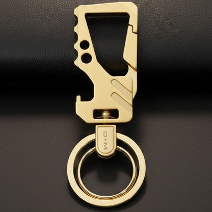 THE MEN THING KeyChains HEXAGRIP - GODLEN - Stainless Steel Keychain for Men & Boy