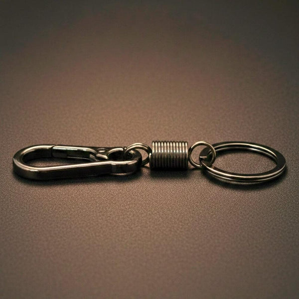 IRON LOOP BLACK - Stainless Steel Keychain for Men & Boy
