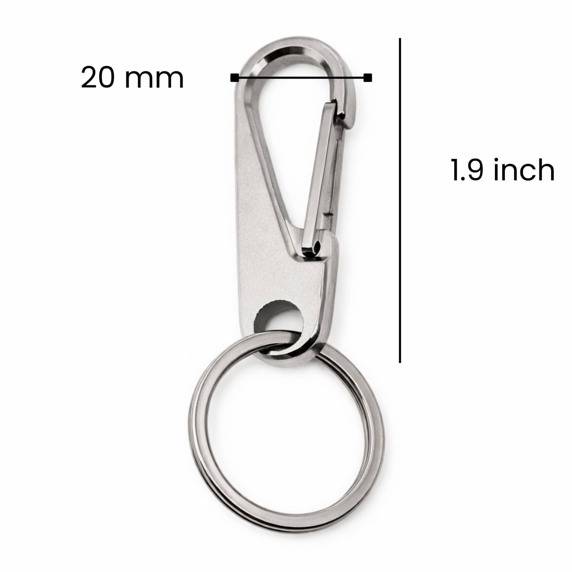 THE MEN THING KeyChains IRONEDGE CLIP  - Stainless Steel Keychain for Men & Boy