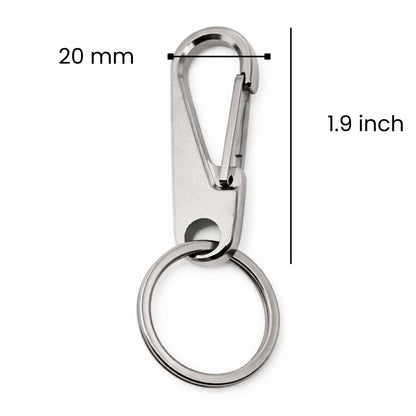 THE MEN THING KeyChains IRONEDGE CLIP  - Stainless Steel Keychain for Men & Boy