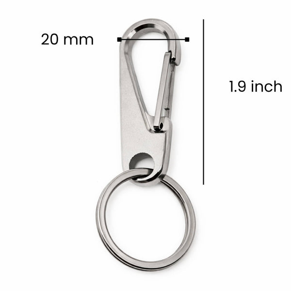 IRONEDGE CLIP  - Stainless Steel Keychain for Men & Boy