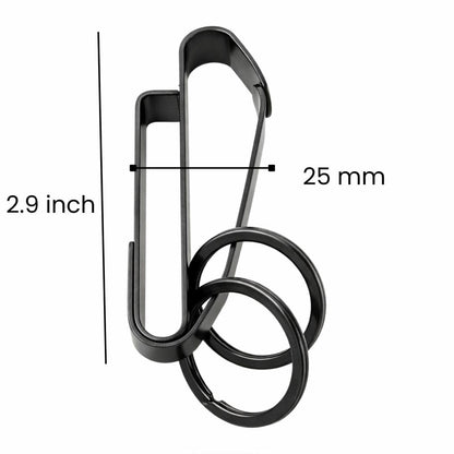 THE MEN THING KeyChains IRONEDGE DUAL - Stainless Steel Keychain for Men & Boy