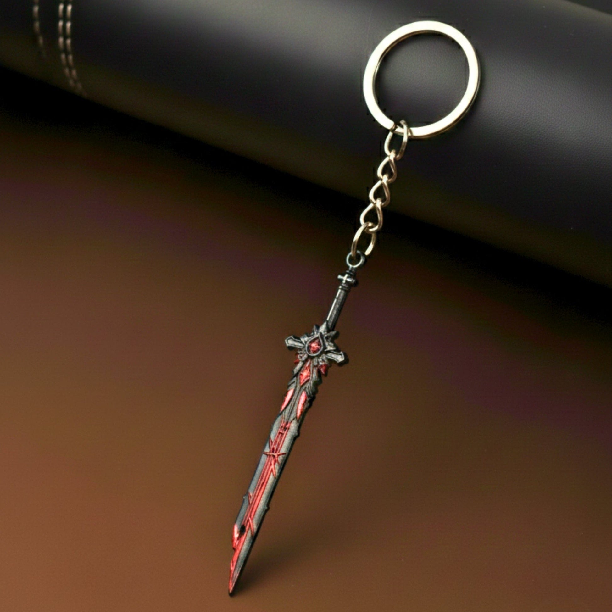 THE MEN THING KeyChains PERIPHERAL SWORD - Genshin Impact Anime Keychain | Game Xiao Cosplay Alloy Weapon Keychain for Men & Boy
