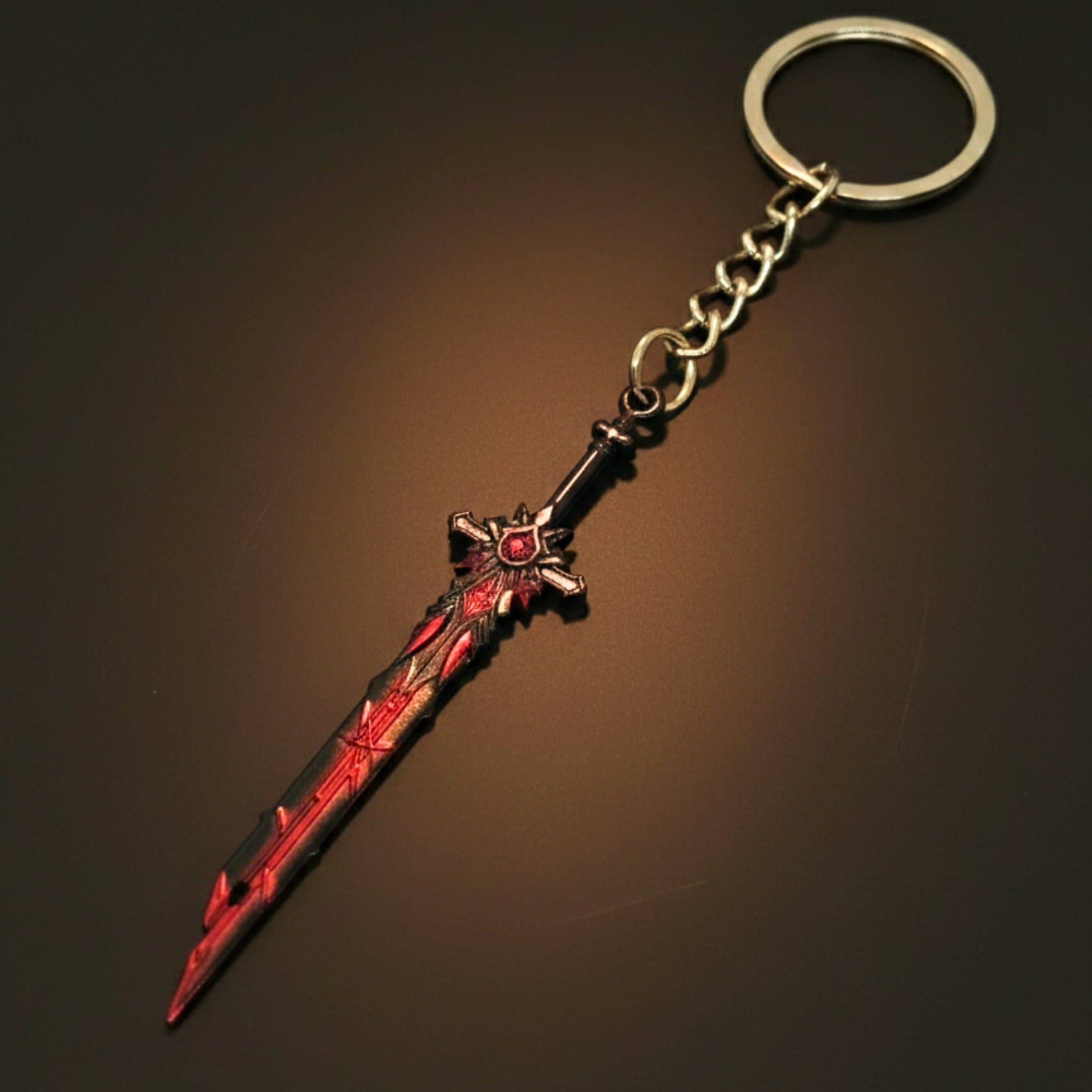 THE MEN THING KeyChains PERIPHERAL SWORD - Genshin Impact Anime Keychain | Game Xiao Cosplay Alloy Weapon Keychain for Men & Boy