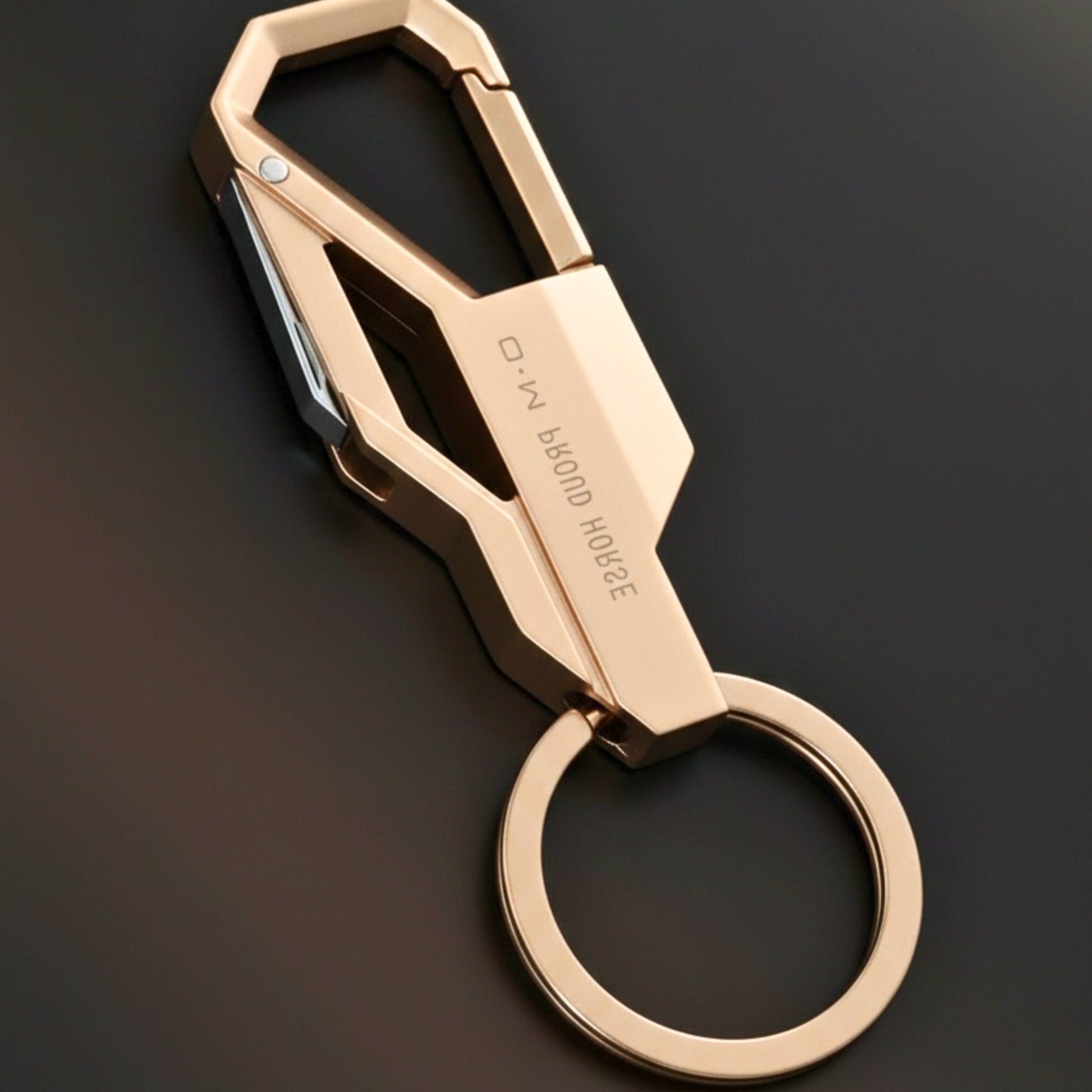 THE MEN THING KeyChains PHANTOM GRIP - GOLDEN - Stainless Steel Keychain for Men & Boy