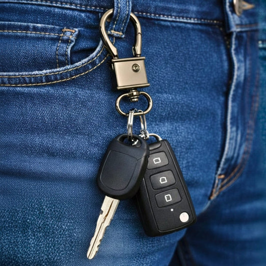THE MEN THING KeyChains PRIME CORE - GUNMETAL GREY - Stainless Steel Keychain for Men & Boy