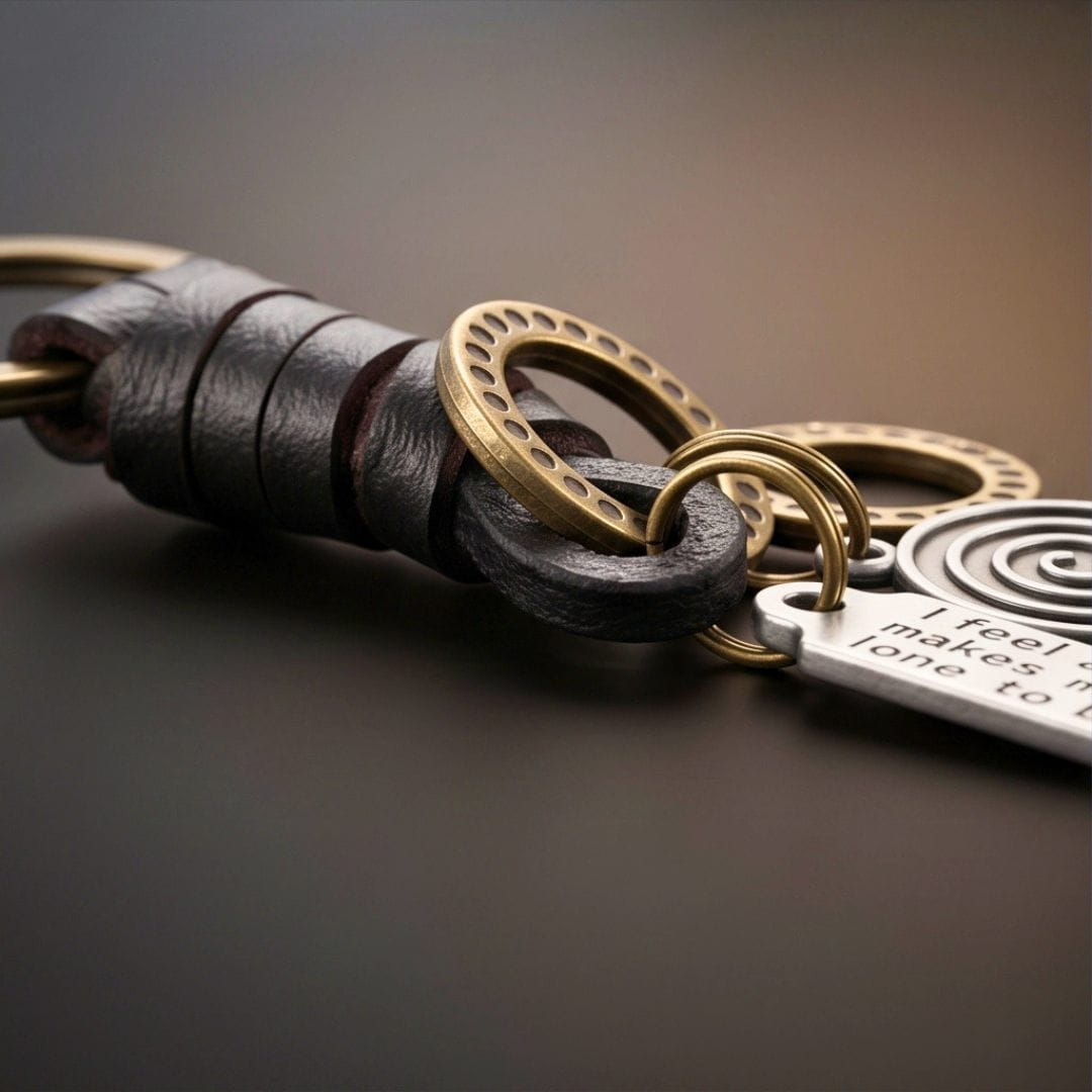 THE MEN THING KeyChains REBEL DAGGER - Stainless Steel Keychain for Men & Boy