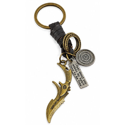 THE MEN THING KeyChains REBEL DAGGER - Stainless Steel Keychain for Men & Boy