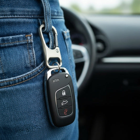 THE MEN THING KeyChains ROGUE CLIP BLACK - Stainless Steel Keychain for Men & Boy