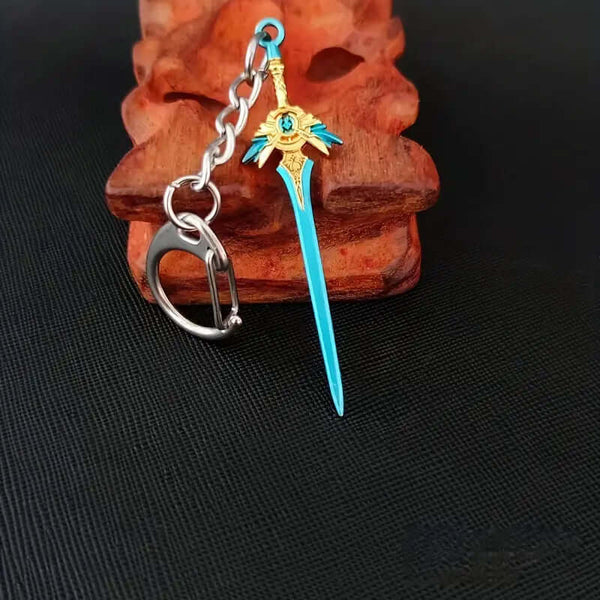 స్కైబ్లేడ్ - జెన్‌షిన్ ఇంపాక్ట్ అనిమే కీచైన్ | గేమ్ మెన్ & బాయ్ కోసం Xiao Cosplay మిశ్రమం వెపన్ కీచైన్