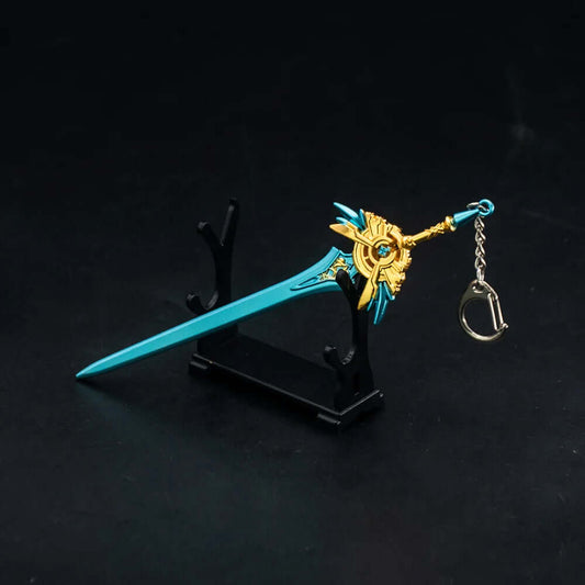 THE MEN THING KeyChains SKYBLADE - Genshin Impact Anime Keychain | Game Xiao Cosplay Alloy Weapon Keychain for Men & Boy