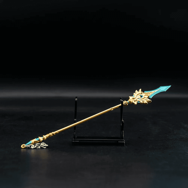 SKYWARD SPINE - Genshin Impact Anime Keychain | Game Xiao Cosplay Alloy Weapon Keychain for Men & Boy