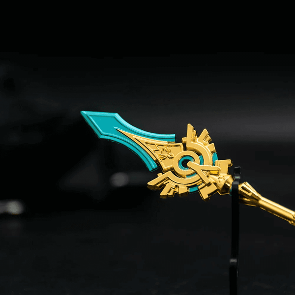 SKYWARD SPINE - Genshin Impact Anime Keychain | Game Xiao Cosplay Alloy Weapon Keychain for Men & Boy