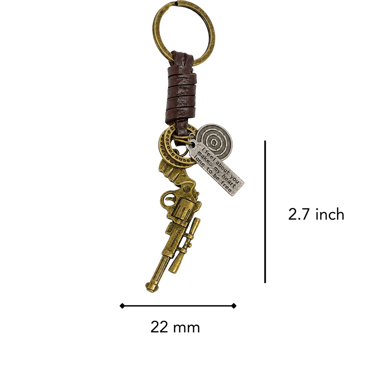 THE MEN THING KeyChains SNIPER TAG - Stainless Steel Keychain for Men & Boy