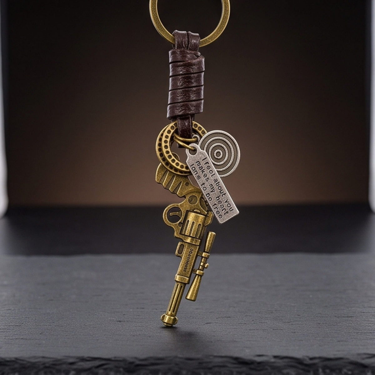 THE MEN THING KeyChains SNIPER TAG - Stainless Steel Keychain for Men & Boy