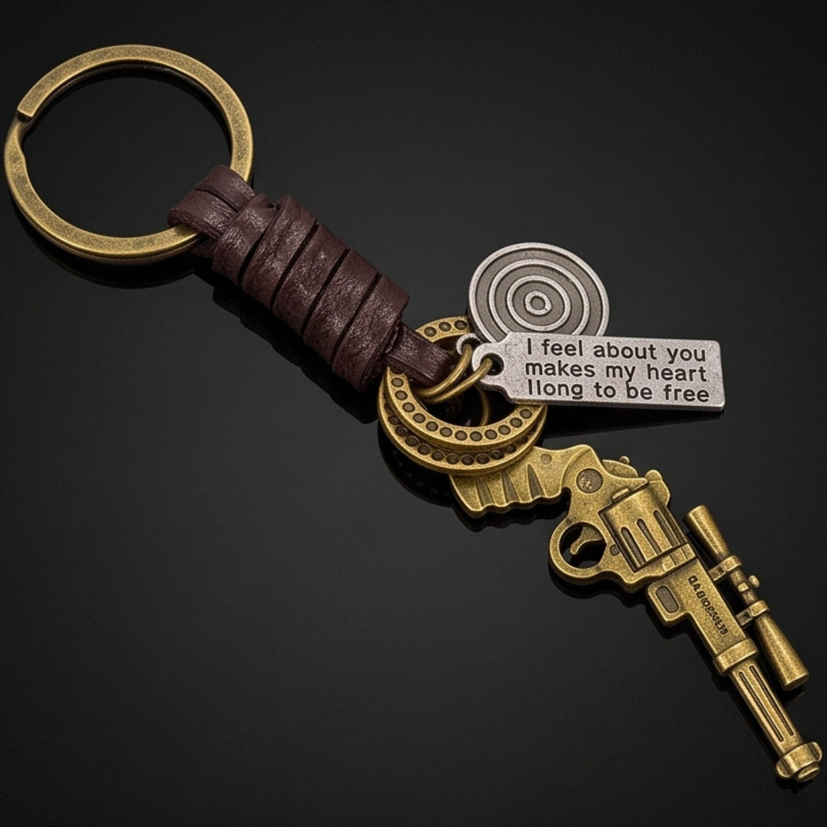 THE MEN THING KeyChains SNIPER TAG - Stainless Steel Keychain for Men & Boy