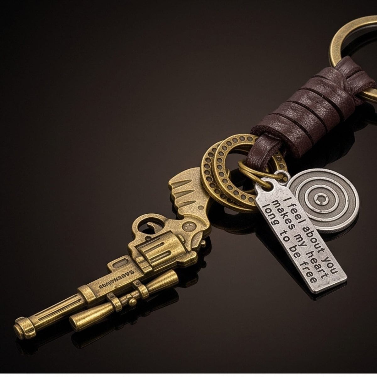 THE MEN THING KeyChains SNIPER TAG - Stainless Steel Keychain for Men & Boy