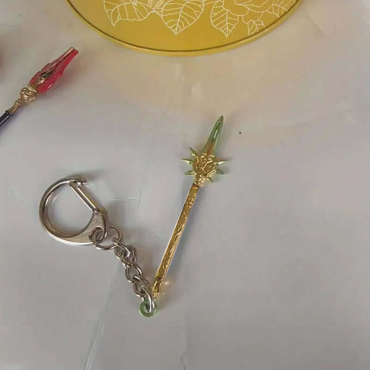 THE MEN THING KeyChains STARPOINT - Genshin Impact Anime Keychain | Game Xiao Cosplay Alloy Weapon Keychain for Men & Boy