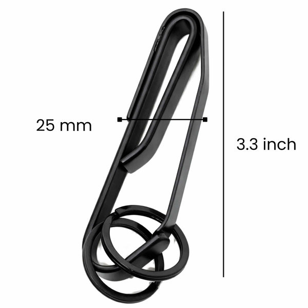 STEALTH CLIP - Stainless Steel Keychain for Men & Boy