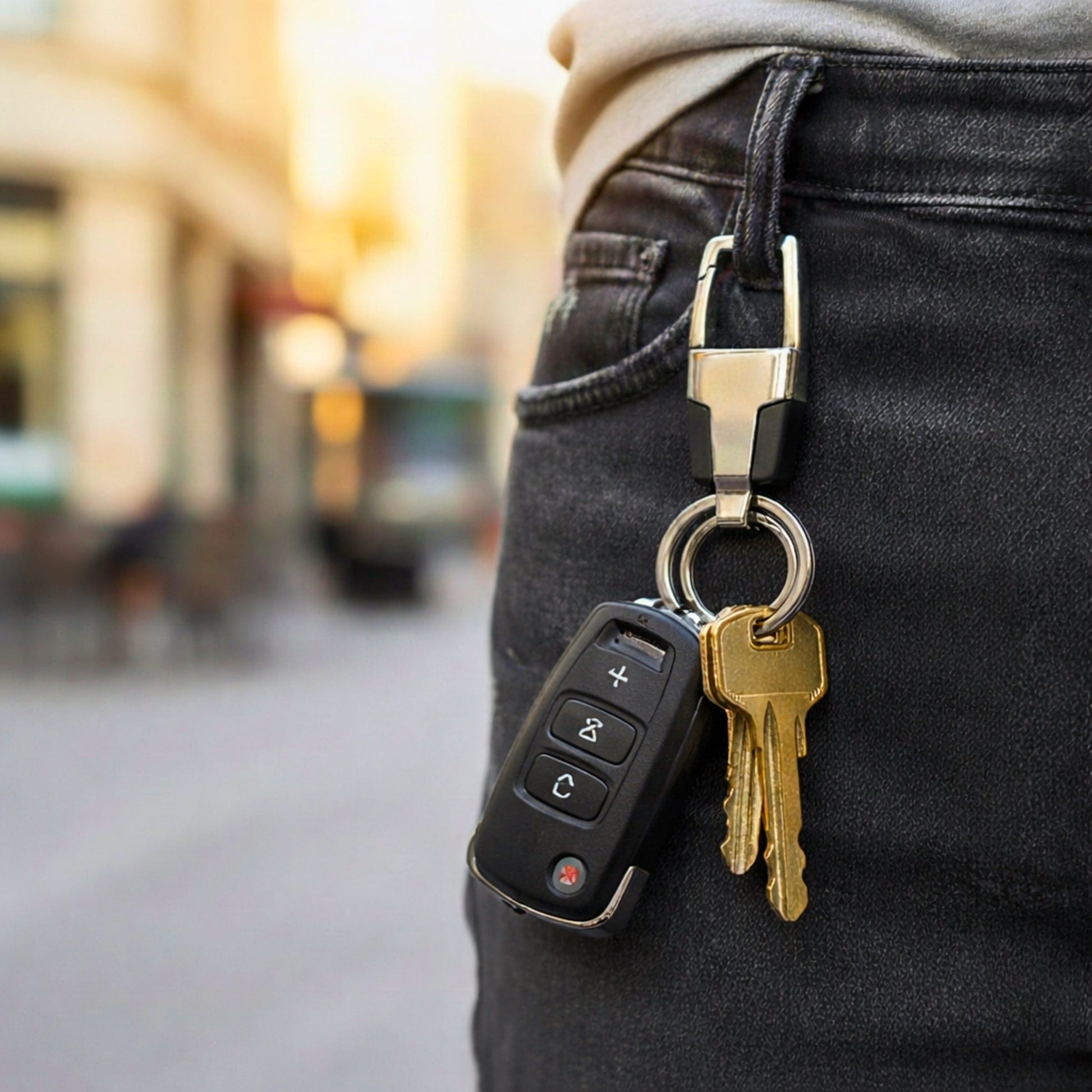 THE MEN THING KeyChains TITANFRAME - Stainless Steel Keychain for Men & Boy