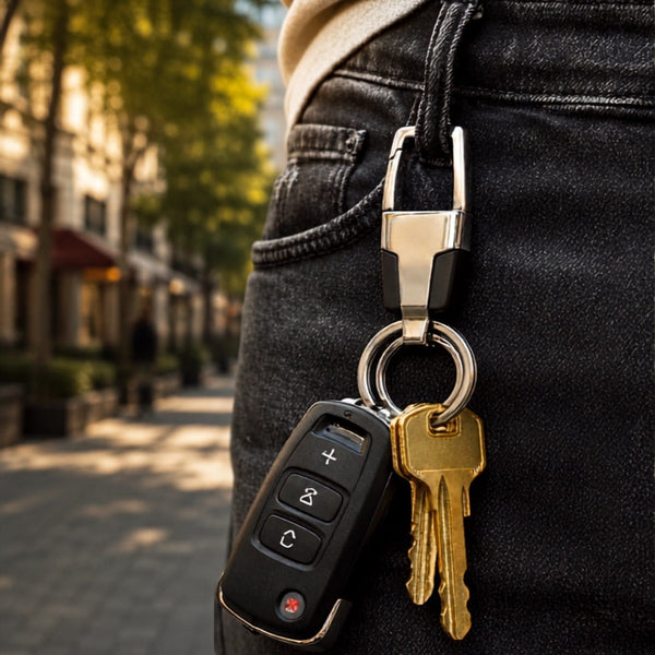 TITANFRAME - Stainless Steel Keychain for Men & Boy