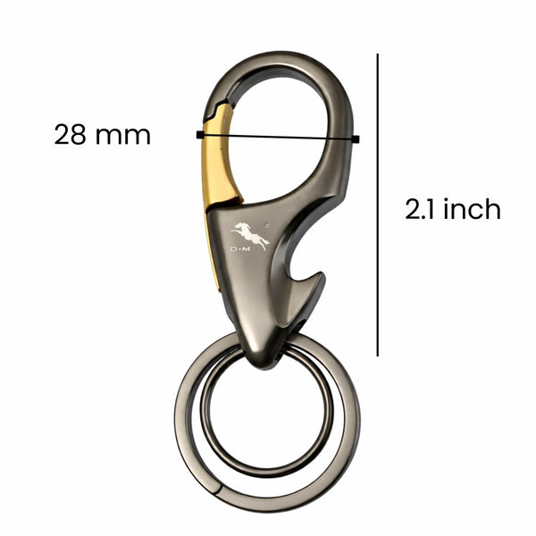 URBANHOOK - Stainless Steel Keychain for Men & Boy