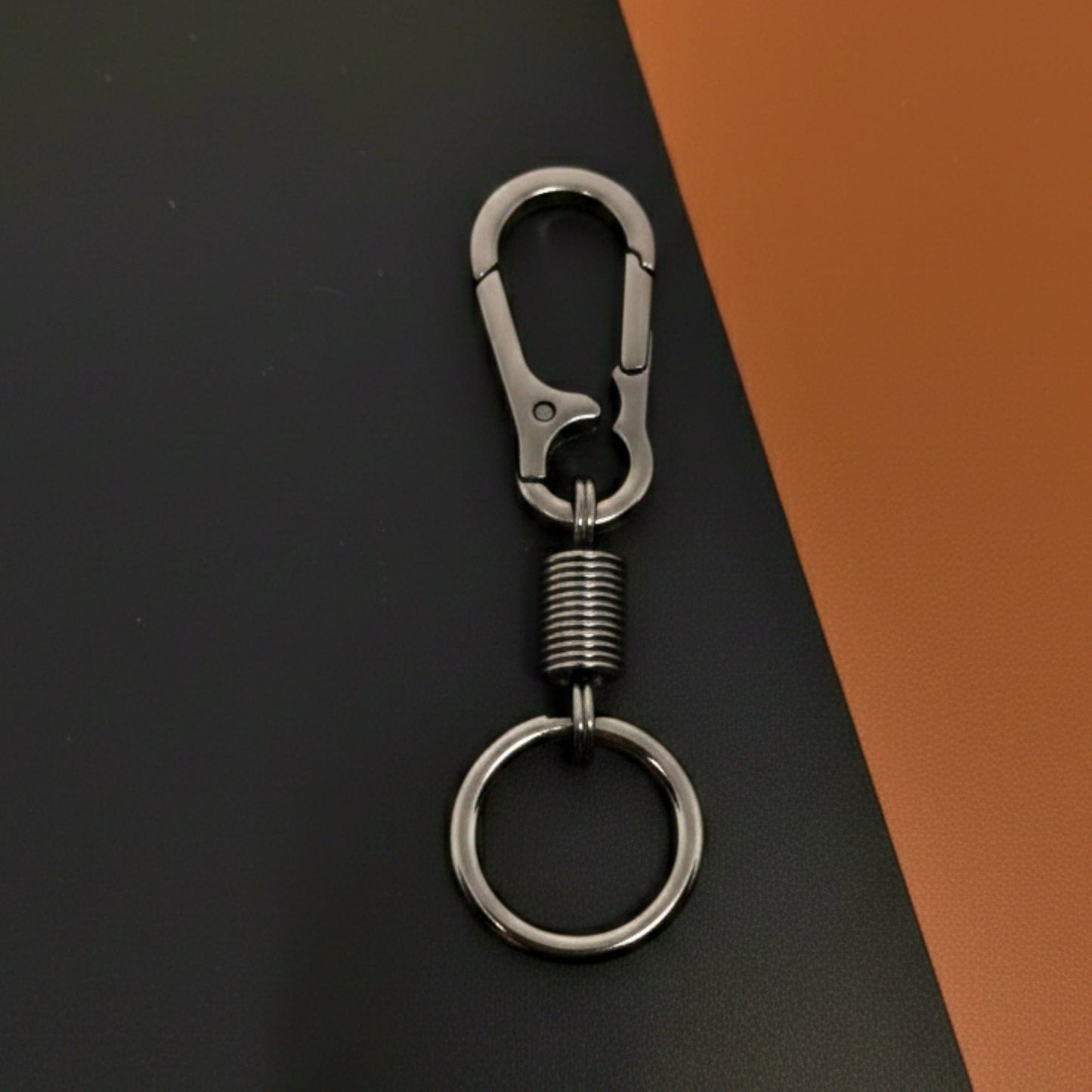 THE MEN THING KeyChains VANTOR - GUNMETAL GREY - Stainless Steel Keychain for Men & Boy