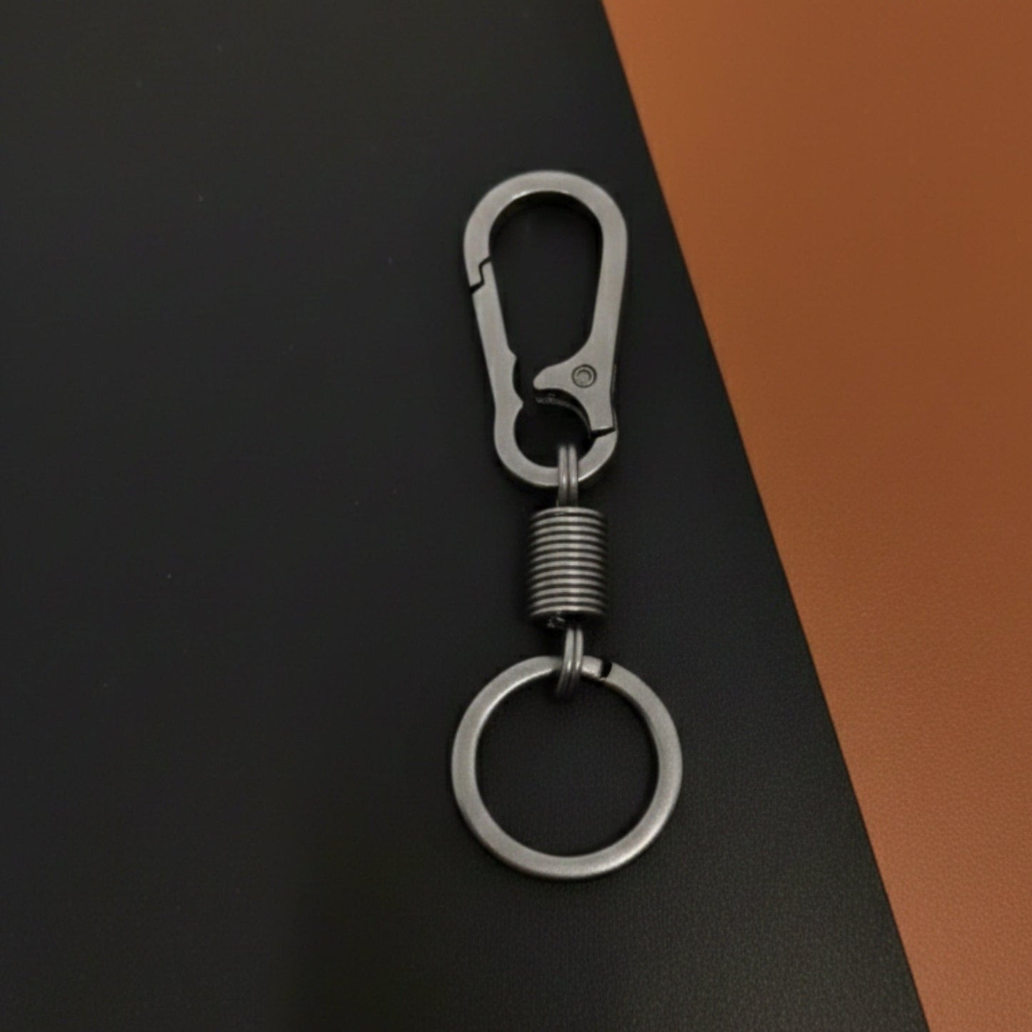 THE MEN THING KeyChains VANTOR - MATTE GREY - Stainless Steel Keychain for Men & Boy