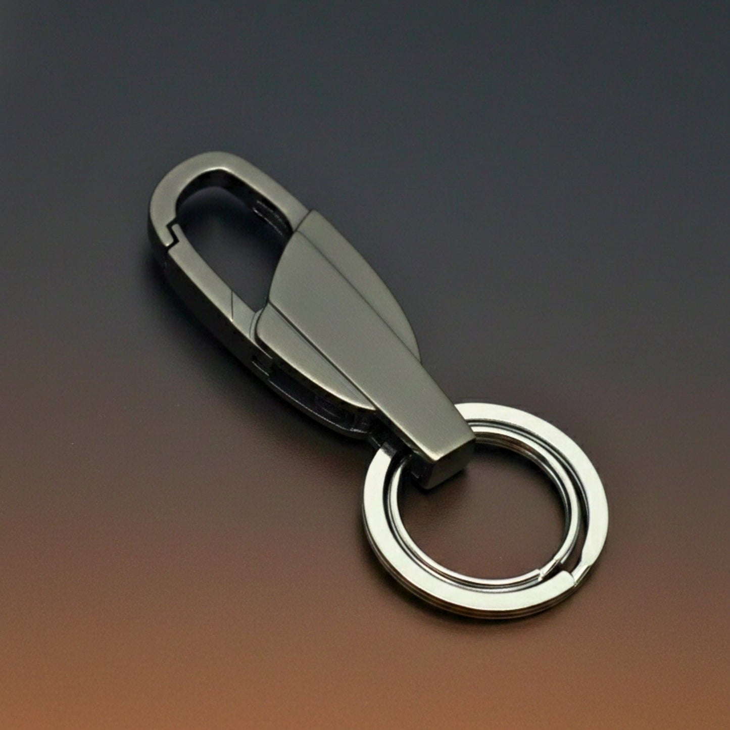 THE MEN THING KeyChains VELOX LOOP - MATTE GREY - Stainless Steel Keychain for Men & Boy