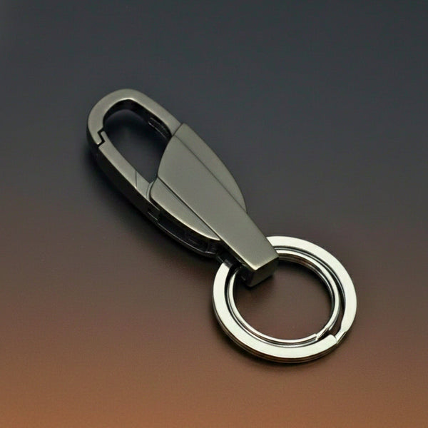 VELOX LOOP - MATTE GREY - Stainless Steel Keychain for Men & Boy