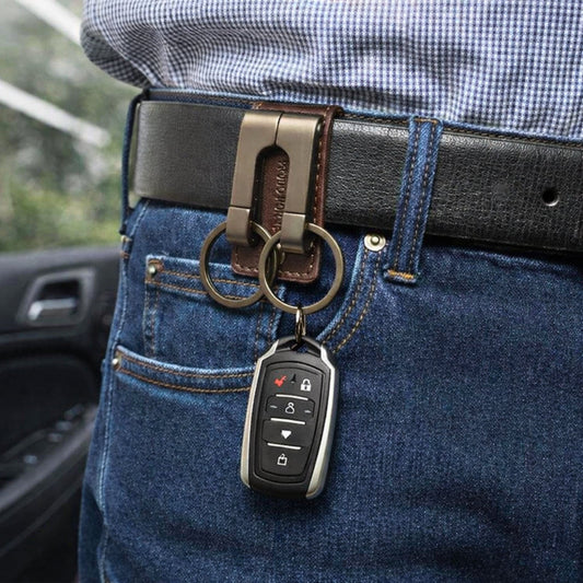 THE MEN THING KeyChains VELRON - GUNMETAL GREY - Stainless Steel Keychain for Men & Boy