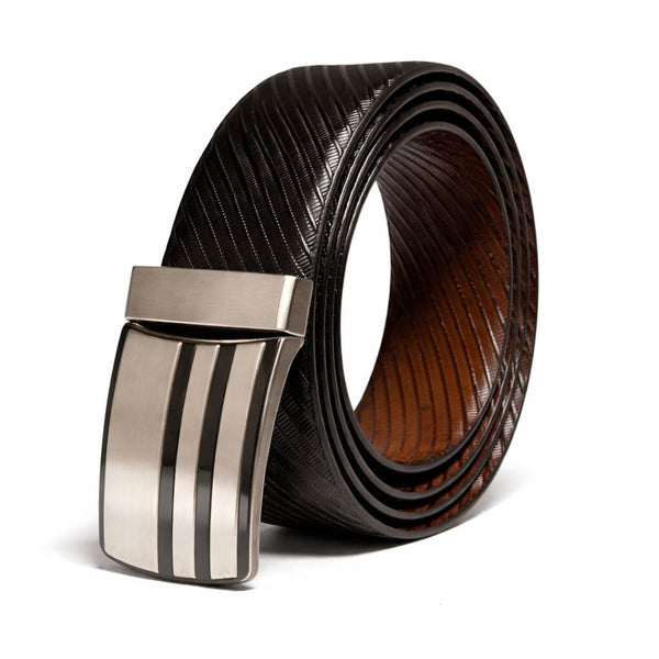 Mens Genuine Leather Belt | 2 in 1 Reversible (Black & Brown) (1 Pc.) - AUREX