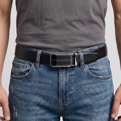 THE MEN THING Leather Belts Mens Genuine Leather Belt | 2 in 1 Reversible (Black & Brown) (1 Pc.) - LUXORIC - KLYNT