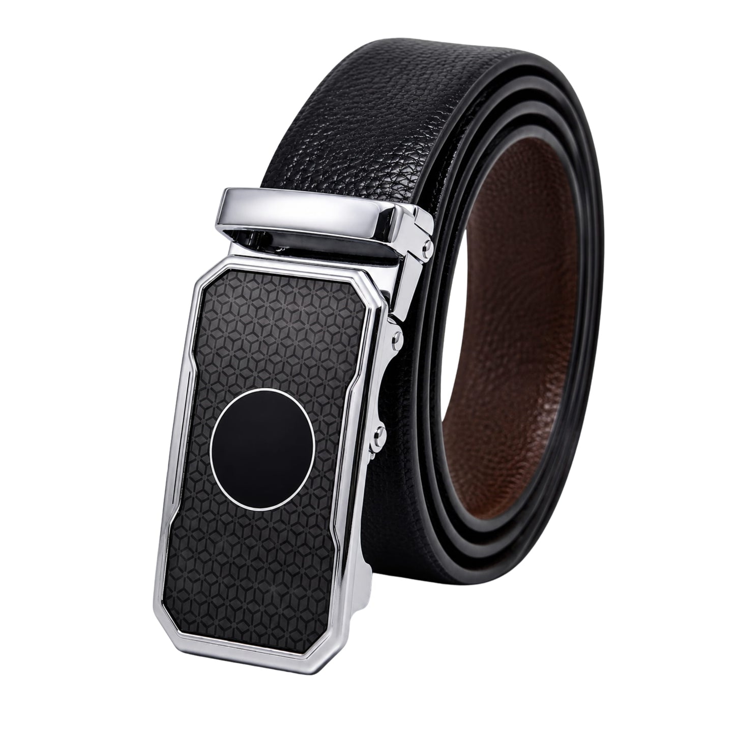 THE MEN THING Leather Belts Mens Genuine Leather Belt | 2 in 1 Reversible (Black & Brown) (1 Pc.) - LUXORIC - MONTREX