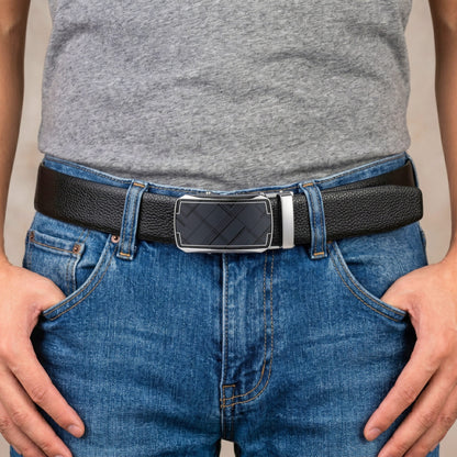 THE MEN THING Leather Belts Mens Genuine Leather Belt | 2 in 1 Reversible (Black & Brown) (1 Pc.) - LUXORIC - ORLUX