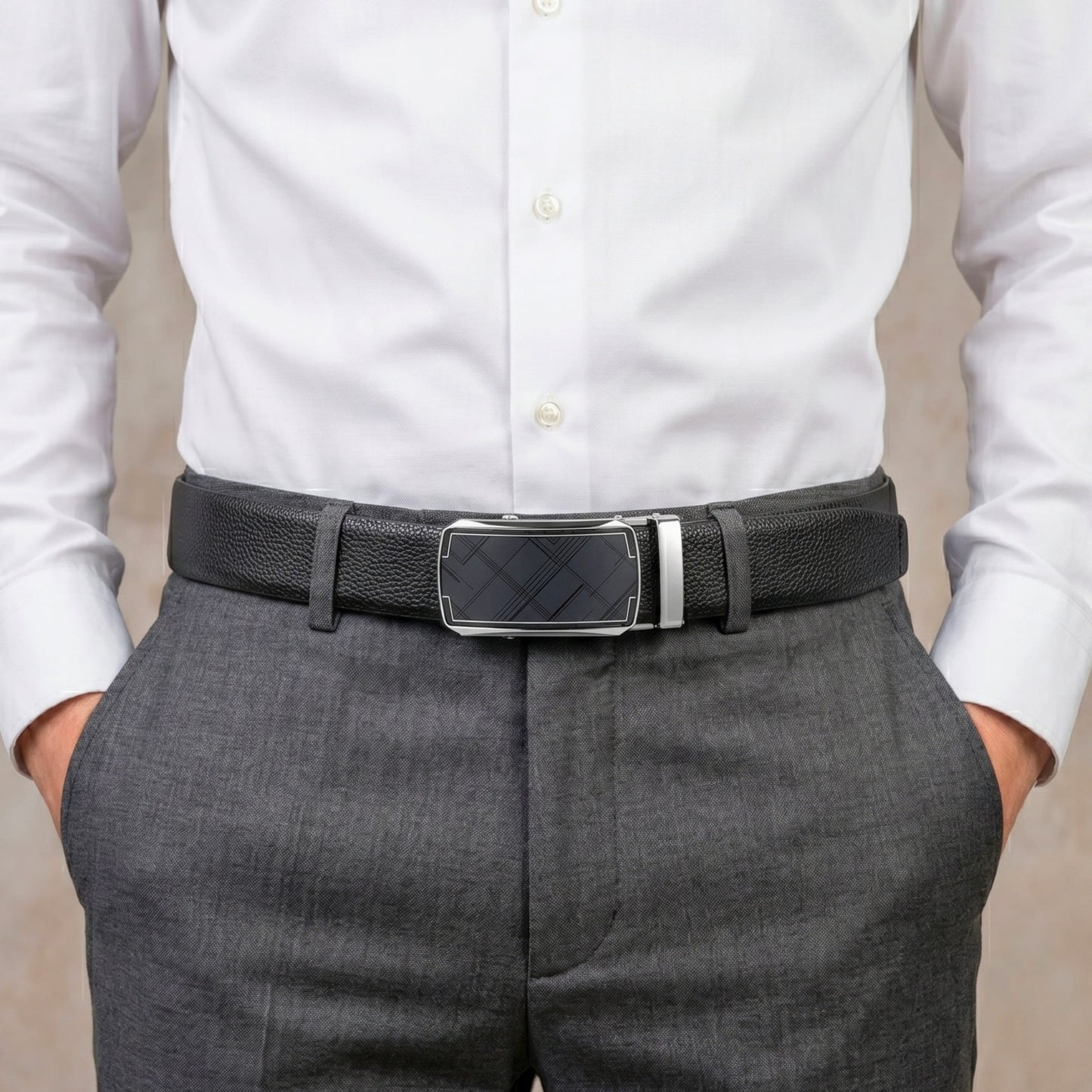 THE MEN THING Leather Belts Mens Genuine Leather Belt | 2 in 1 Reversible (Black & Brown) (1 Pc.) - LUXORIC - ORLUX