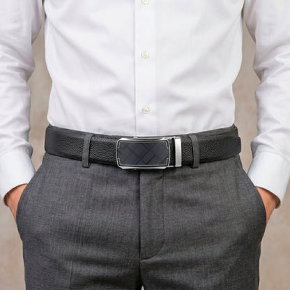 THE MEN THING Leather Belts Mens Genuine Leather Belt | 2 in 1 Reversible (Black & Brown) (1 Pc.) - LUXORIC - ORLUX