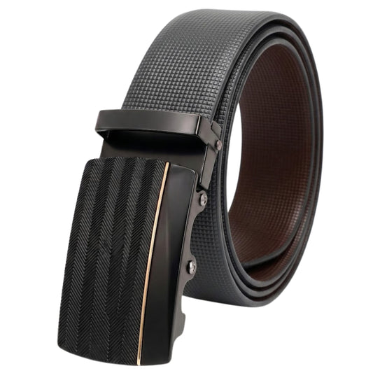 THE MEN THING Leather Belts Mens Genuine Leather Belt | 2 in 1 Reversible (Black & Brown) (1 Pc.) - NEXVIOR