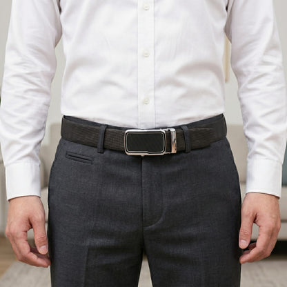 THE MEN THING Leather Belts Mens Genuine Leather Belt | 2 in 1 Reversible (Black & Brown) (1 Pc.) - NEXVIOR