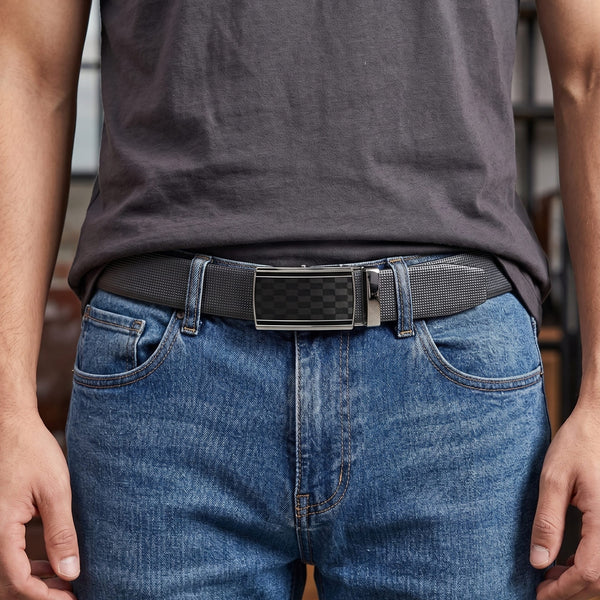 Mens Genuine Leather Belt | 2 in 1 Reversible (Black & Brown) (1 Pc.) - NEXVIOR-ARKON