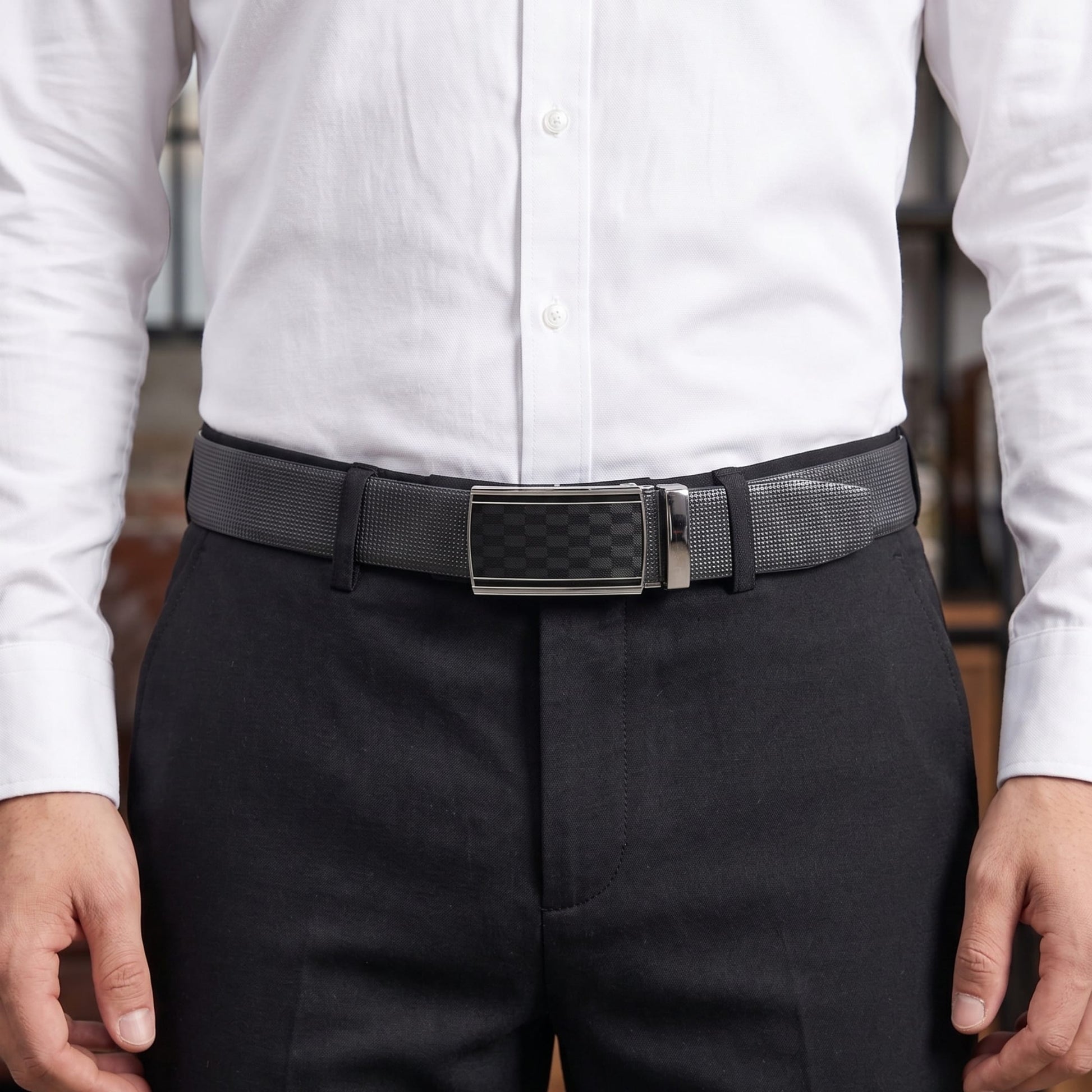 THE MEN THING Leather Belts Mens Genuine Leather Belt | 2 in 1 Reversible (Black & Brown) (1 Pc.) - NEXVIOR-ARKON