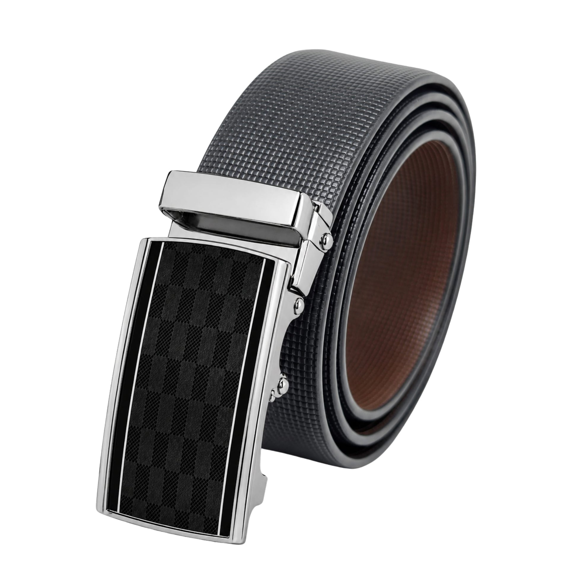 THE MEN THING Leather Belts Mens Genuine Leather Belt | 2 in 1 Reversible (Black & Brown) (1 Pc.) - NEXVIOR-ARKON