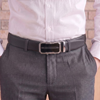 THE MEN THING Leather Belts Mens Genuine Leather Belt | 2 in 1 Reversible (Black & Brown) (1 Pc.) - NEXVIOR - AVENZO