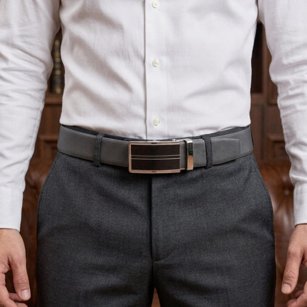 Mens Genuine Leather Belt | 2 in 1 Reversible (Black & Brown) (1 Pc.) - NEXVIOR - KRONIQ