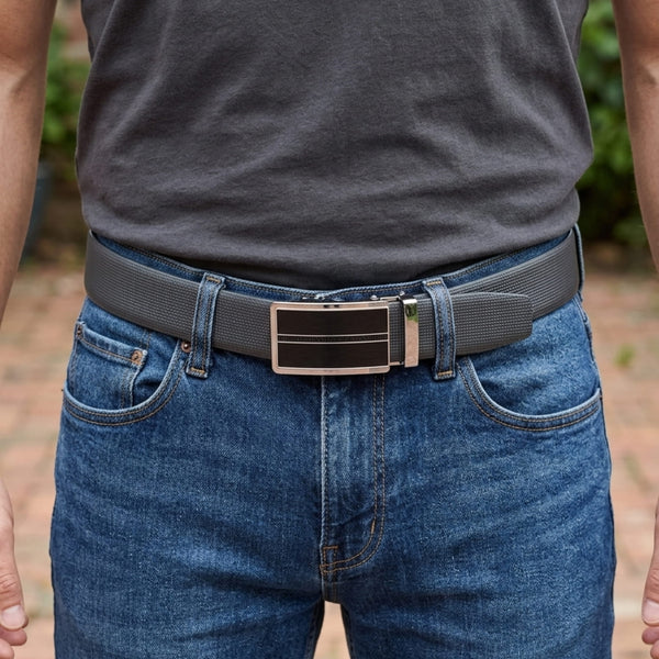 Mens Genuine Leather Belt | 2 in 1 Reversible (Black & Brown) (1 Pc.) - NEXVIOR - KRONIQ