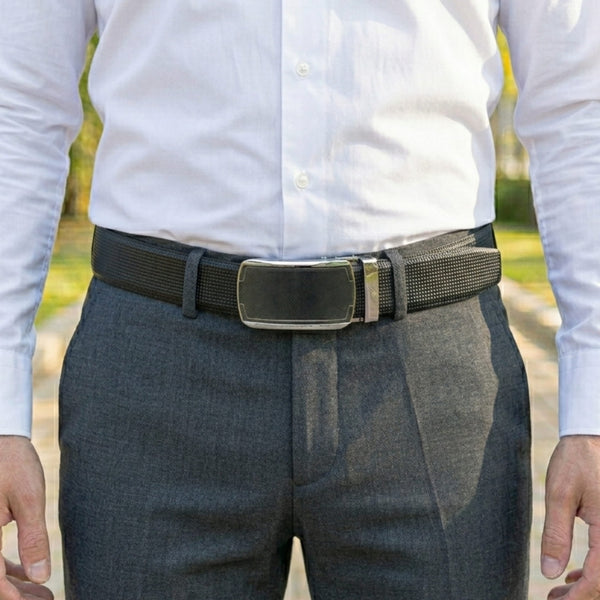 Mens Genuine Leather Belt | 2 in 1 Reversible (Black & Brown) (1 Pc.) - NEXVIOR - ORLUX