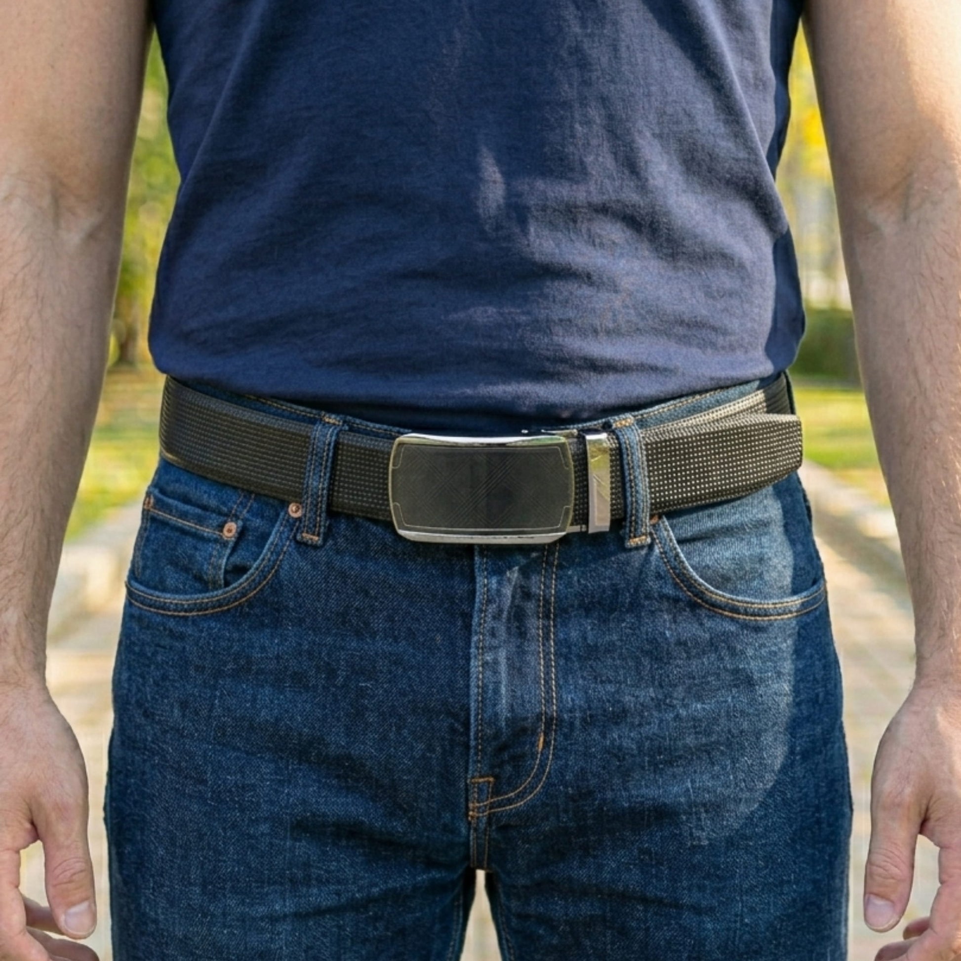 THE MEN THING Leather Belts Mens Genuine Leather Belt | 2 in 1 Reversible (Black & Brown) (1 Pc.) - NEXVIOR - ORLUX