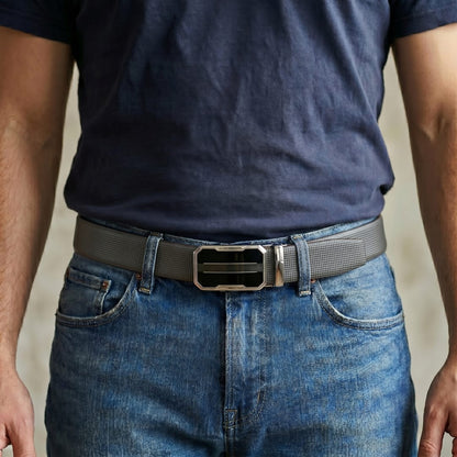 THE MEN THING Leather Belts Mens Genuine Leather Belt | 2 in 1 Reversible (Black & Brown) (1 Pc.) - NEXVIOR-OVRIS